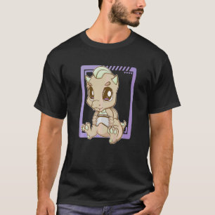 Camiseta Dino Jugando Videojuegos Jugar Dinosaurio Cute Jue