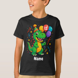 Camiseta Dino Kids de cumpleaños personalizados