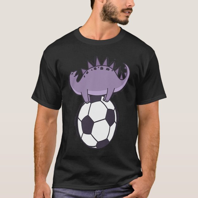 Camiseta Dino loves Soccer Dinosaur Reptile (Anverso)