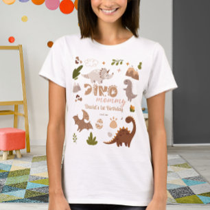 Camiseta Dino mami de cumpleaños de los dinosaurios neutral