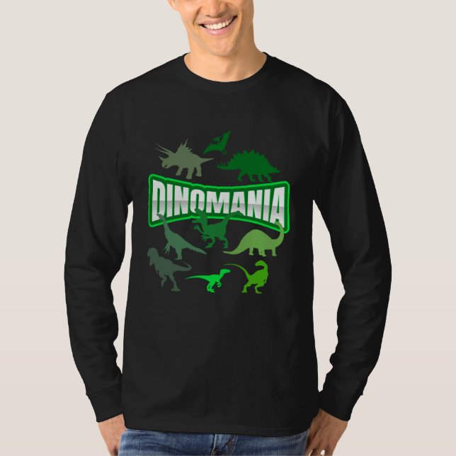 Camiseta Dino Mania Cute Cool Dinosaurs (Anverso)