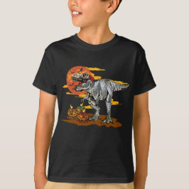Camiseta Dino-Mash: Alegre Pumpkinosaurio