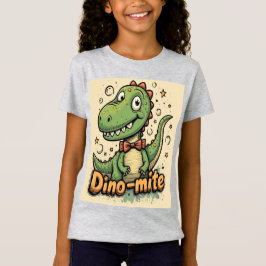 Camiseta Dino Mate para Chicas - Diversión y linda