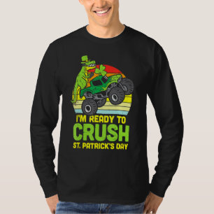 Camiseta Dino Monster Truck Preparado para aplastar a St Pa