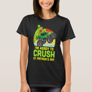 Camiseta Dino Monster Truck Preparado para aplastar a St Pa