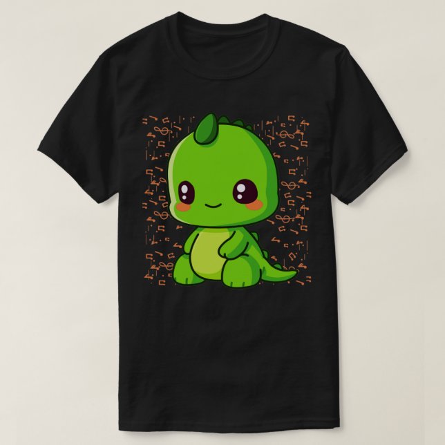 Camiseta Dino musical (Diseño del anverso)