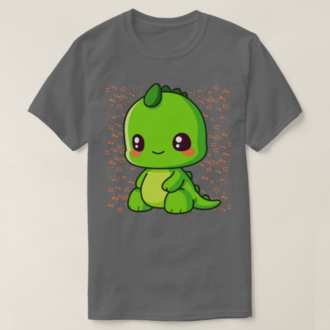 Camiseta Dino musical (Diseño del anverso)