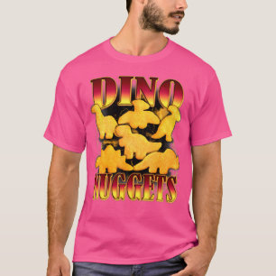 Camiseta Dino Nuggets Bootleg Rap Estético Dinosaurio Chicl