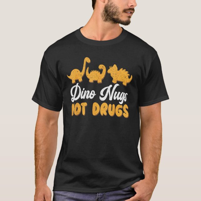 Camiseta Dino Nugs Nugget de Pollo Frito (Anverso)