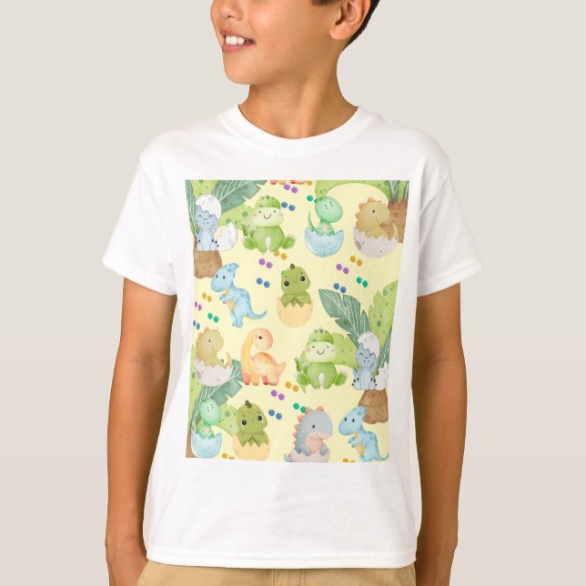 Camiseta Dino Pequeño Adorable (Anverso)