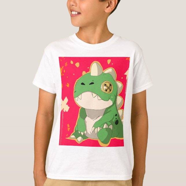 Camiseta Dino Plush T-Shirt - Art Toy & Streetwear Style (Anverso)