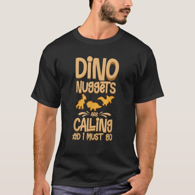 Camiseta Dino Pollo Nugget Dinosaurio Nugs Veggie Funny T S (Anverso)