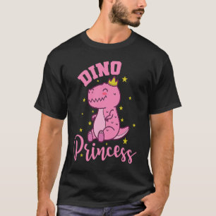Camiseta Dino Princess lindo Chica dulce