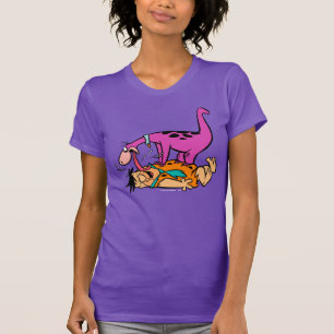 Camiseta Dino que lame el Flintstone de Fred