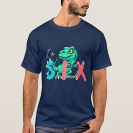 Camiseta Dino Rex Tengo 6 años seis de vuelta a la escuela