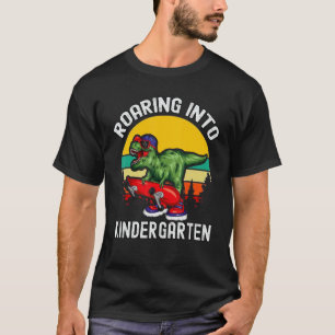 Camiseta Dino Roaring Hello Kindergarten Primer Día De La E