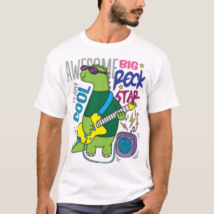 Camiseta dino rock star