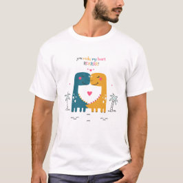 Camiseta Dino ruge mi corazón