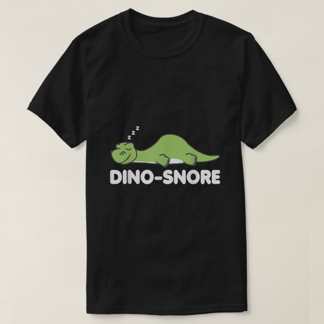 Camiseta Dino Snore Pajamas Dinosaur (Diseño del anverso)