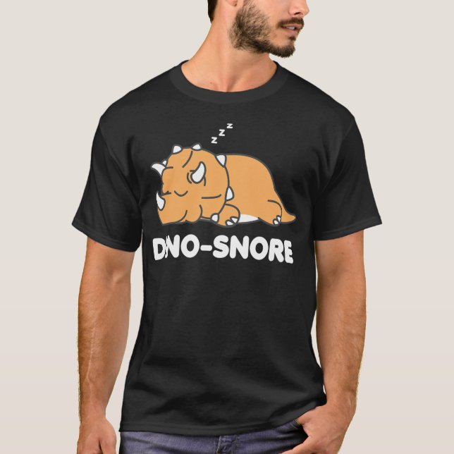 Camiseta Dino Snore Triceratops Dinosaur Pyjamas (Anverso)