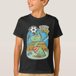 Camiseta Dino Soccer Cute Funny