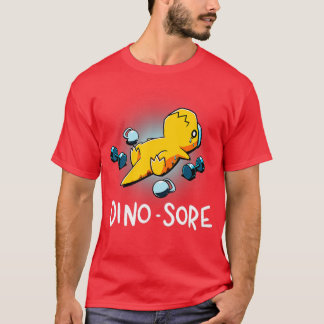 Camiseta Dino Sore Funny Dinosaur Workout Gym Fitness Lifti