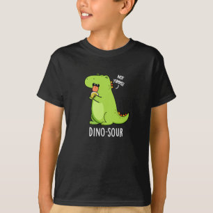 Camiseta Dino-sour Funny Dinosaur Pun Dark BG