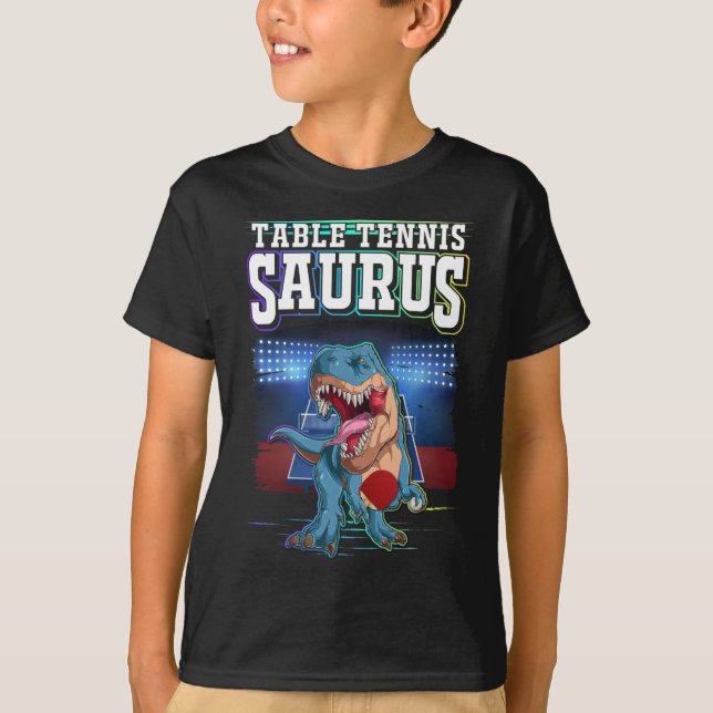 Camiseta Dino Sport Mesa de tenis en Trex (Anverso)