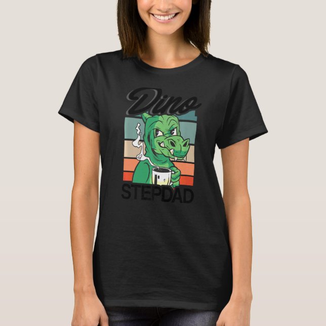 Camiseta Dino Stepdad, padre de Mens Dino (Anverso)