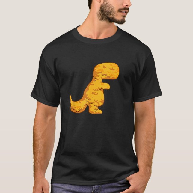 Camiseta Dino T-Rex Chicken Nugget Pattern Funny Dino Tyran (Anverso)