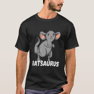 Camiseta Dino T-Rex Saurus Rat Mouse Rat Dueño Rodent Rat L