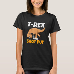 Camiseta Dino Thrower Rex Hates Shot Puesto Pista Y Campo