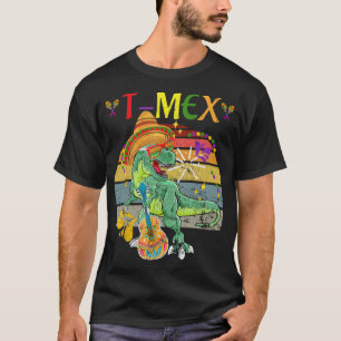 Camiseta Dino Trex Divertido Vintage Vamos a Fiesta Cinco D