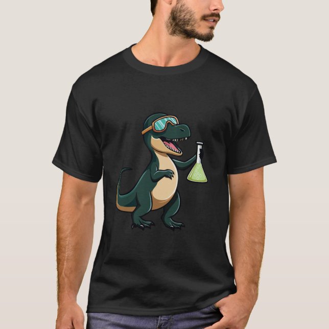 Camiseta Dino Vaso de Precipitados (Anverso)