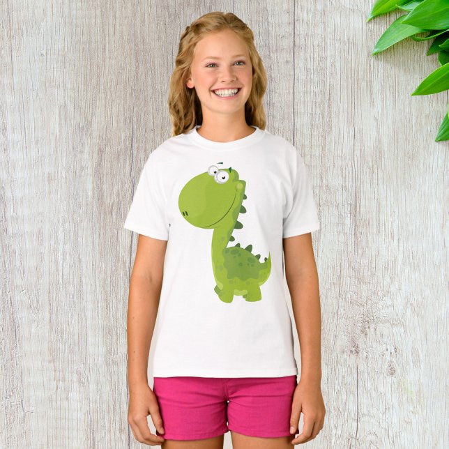 Camiseta Dino verde sonriente (Subido por el creador)