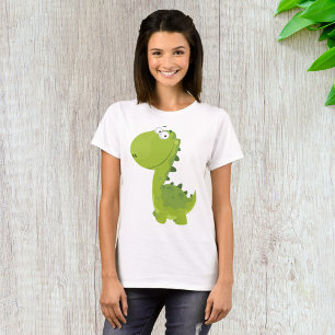 Camiseta Dino verde sonriente