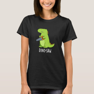 Camiseta Dino-vio Funny Dinosaur Tool Pun Dark BG
