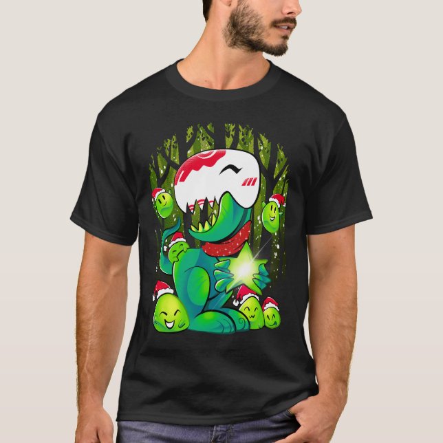 Camiseta dino y delgado (Anverso)