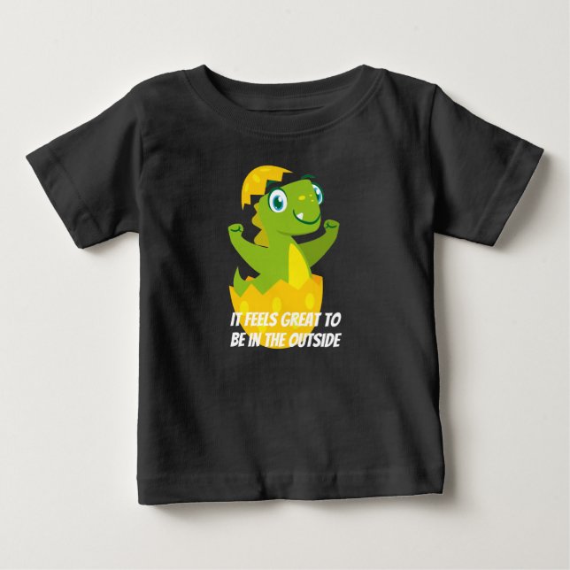 Camiseta DinoChick Baby Fine Jersey (Anverso)