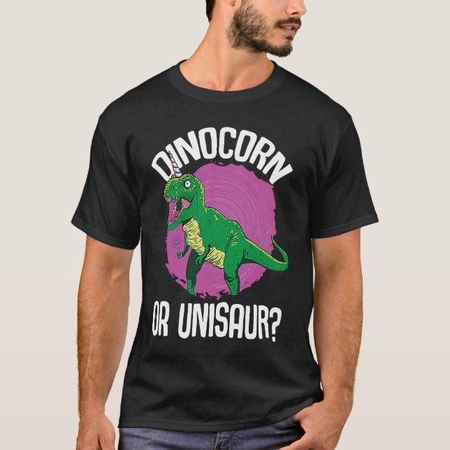 Camiseta Dinocorn or Unisaur Dinosaur Unicorn Dino (Anverso)