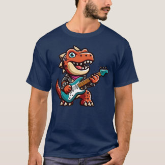 Camiseta DinoRe guitarra guitarrista banda música divertida