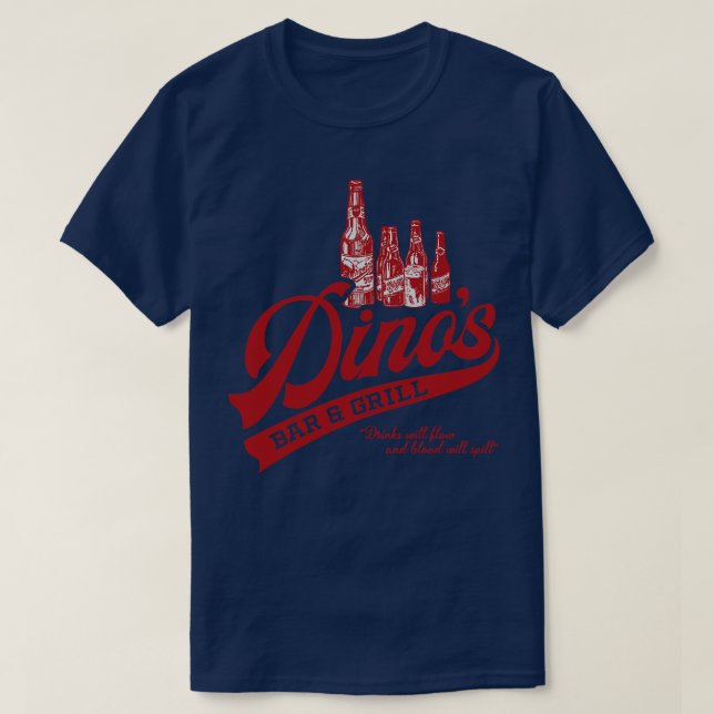 Camiseta Dinos Bar and Grill (Diseño del anverso)
