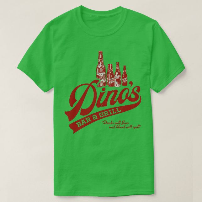 Camiseta Dinos Bar and Grill (Diseño del anverso)