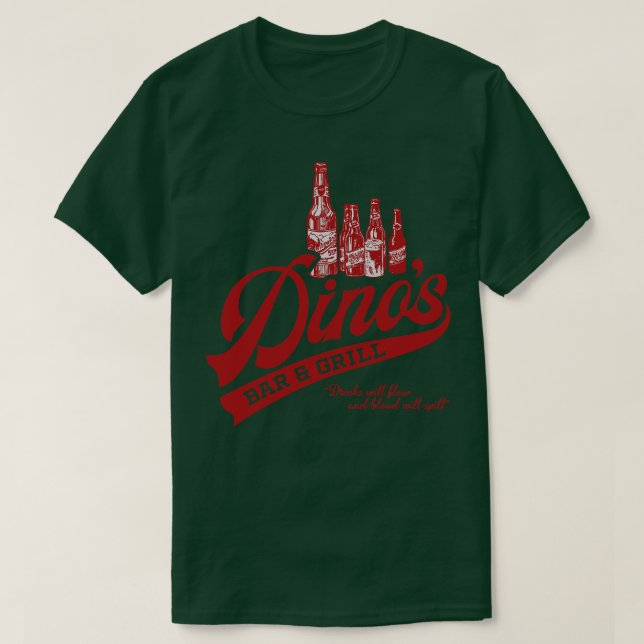 Camiseta Dinos Bar and Grill (Diseño del anverso)