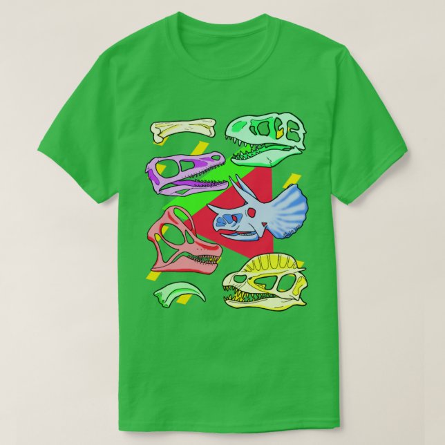 Camiseta Dinos radicales (Diseño del anverso)