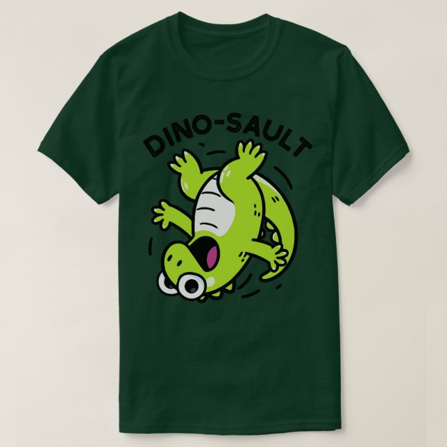 Camiseta Dinosault Funny Dinosaur Pun 1 (Diseño del anverso)