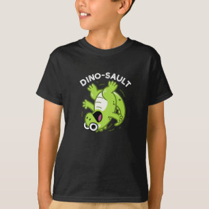 Camiseta Dinosault Funny Dinosaur Pun Dark BG