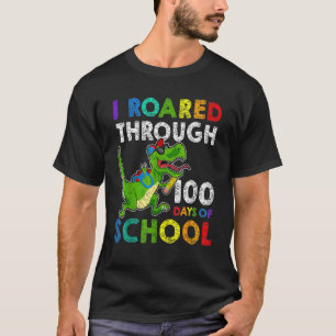 Camiseta Dinosaur 100 Días De Escuela Vida De Maestro 100 D