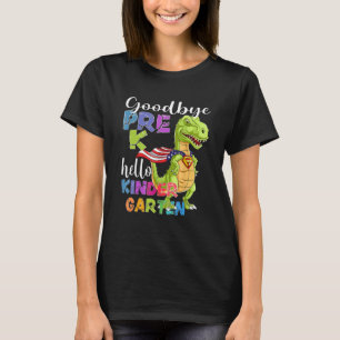 Camiseta Dinosaur Adiós Graduación Preescolar Hola Kinder