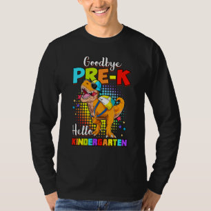 Camiseta Dinosaur Adiós Graduación Preescolar Hola Kinder
